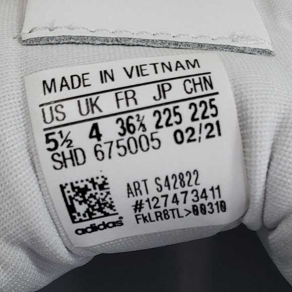 Adidas Originals Supercourt XX W S42822 White Leather sneakers Women 5.5 Youth 4 - Picture 12 of 12